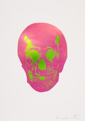 Click to enlarge The Sick Dead: Loganberry Pink / Lime Green Skull