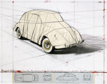 Click to enlarge Wrapped Volkswagon (Project for 1961 Volkswagon Beetle Saloon)