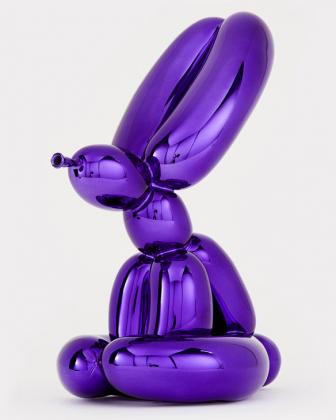 Click to enlarge Balloon Rabbit (Violet)